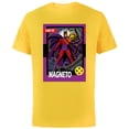 thumbnail image 1 of Marvel Studios X-Men ’97 Magneto Retro Trading Card- Short Sleeve Cotton T-Shirt for Adults - Customized-Yellow, 1 of 5