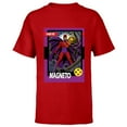 thumbnail image 1 of Marvel Studios X-Men ’97 Magneto Retro Trading Card- Short Sleeve T-Shirt for Kids - Customized-Red, 1 of 5