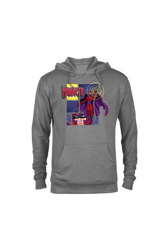 Studios X-Men ’97 Magneto Super Villain and Logo- Pullover Hoodie for Adults - Customized-Athletic Heather