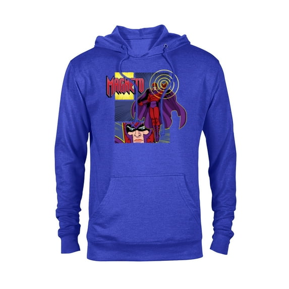 Marvel Studios X-Men ’97 Magneto Super Villain and Logo- Pullover Hoodie for Adults - Customized-Royal