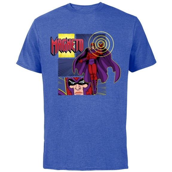 Marvel Studios X-Men ’97 Magneto Super Villain and Logo- Short Sleeve Cotton T-Shirt for Adults - Customized-Royal Heather