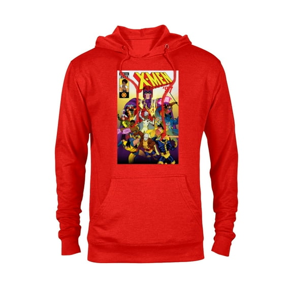 Marvel Studios X-Men ’97 Magneto and the Team Comic Cover- Pullover Hoodie for Adults - Customized-Red Heather