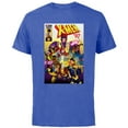 thumbnail image 1 of Marvel Studios X-Men ’97 Magneto and the Team Comic Cover- Short Sleeve Cotton T-Shirt for Adults - Customized-Royal Heather, 1 of 5