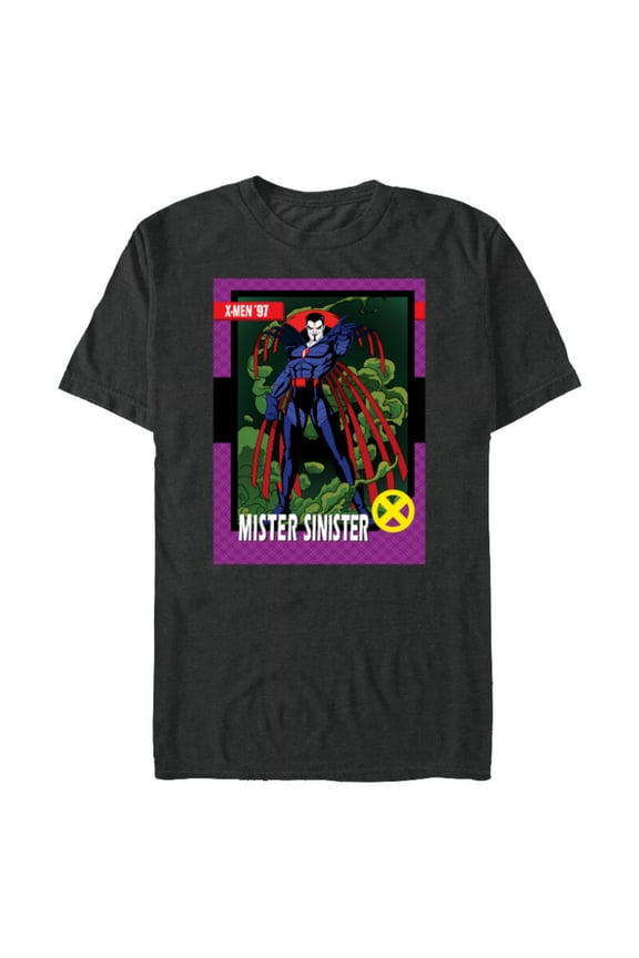 Studios X-Men ’97 Mister Sinister Retro Trading Card- Short Sleeve Blended T-Shirt for Adults - Customized-Dark Heather