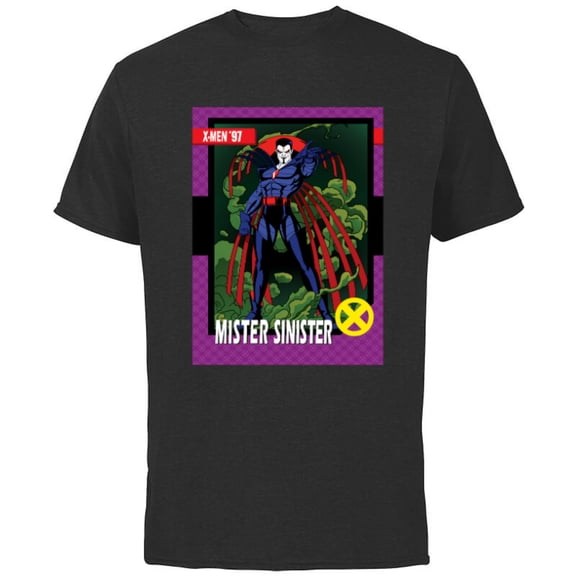 Marvel Studios X-Men ’97 Mister Sinister Retro Trading Card- Short Sleeve Cotton T-Shirt for Adults - Customized-Black