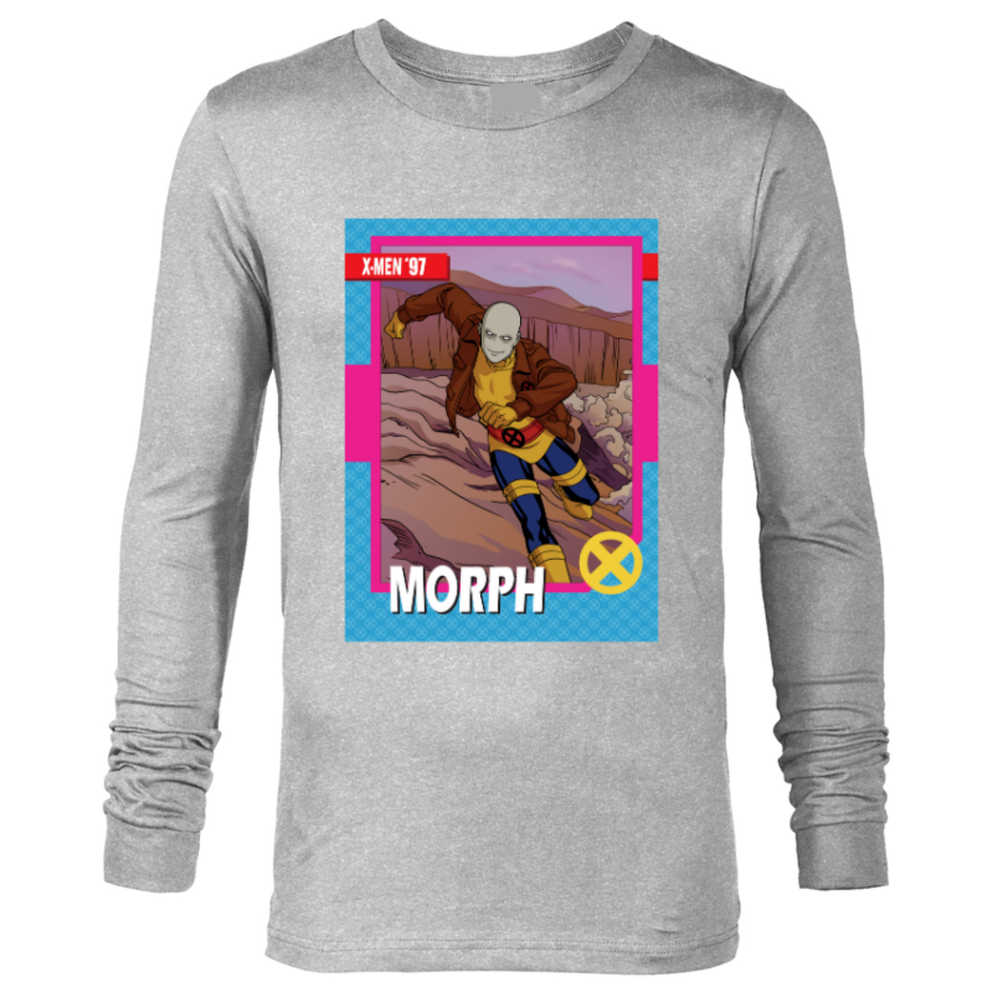 morph card sleeves Marvel Studios X-Men ’97 Retro Trading Card- Long Sleeve T-Shirt for Men This is a necessary precision new to magic the gathering