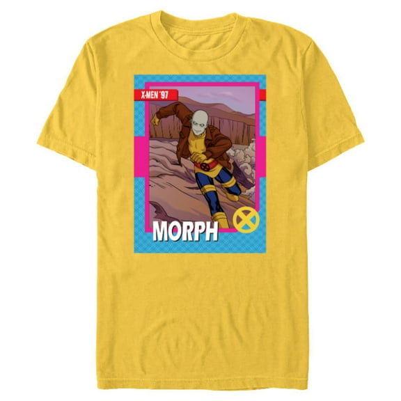 Marvel Studios X-Men ’97 Morph Retro Trading Card- Short Sleeve Blended T-Shirt for Adults - Customized-Yellow
