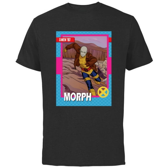 Marvel Studios X-Men ’97 Morph Retro Trading Card- Short Sleeve Cotton T-Shirt for Adults - Customized-Black