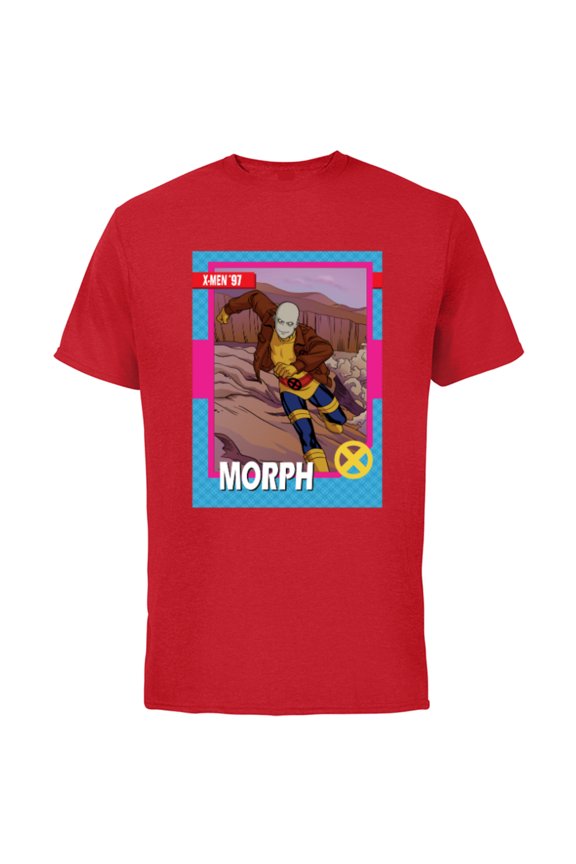 Studios X-Men ’97 Morph Retro Trading Card- Short Sleeve Cotton T-Shirt for Adults - Customized-Red