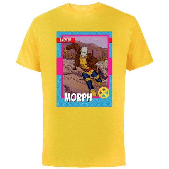 Marvel Studios X-Men ’97 Morph Retro Trading Card- Short Sleeve Cotton T-Shirt for Adults - Customized-Yellow