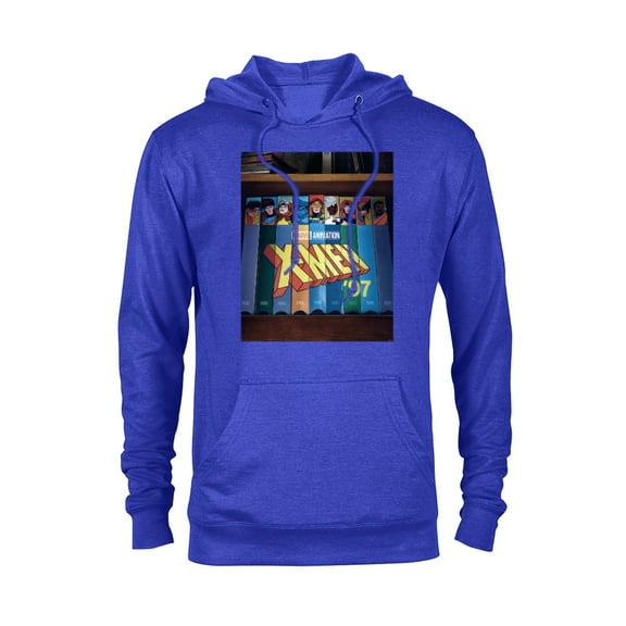 Marvel Studios X-Men ’97 Retro Cartoon VHS Videotapes Lineup- Pullover Hoodie for Adults - Customized-Royal