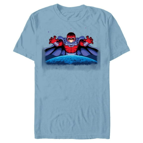 Marvel Studios X-Men ’97 Rise of Jubilee Arcade Game Magneto- Short Sleeve Blended T-Shirt for Adults - Customized-Ocean Blue
