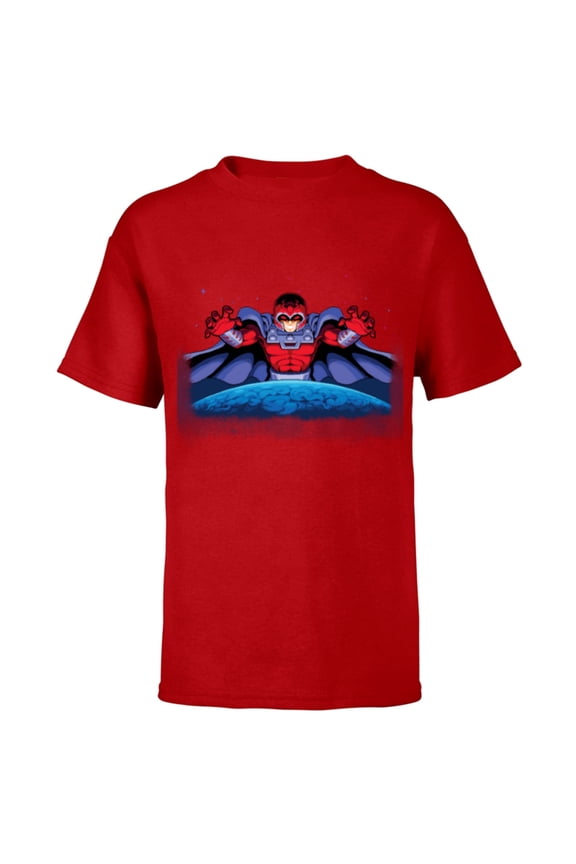 Studios X-Men ’97 Rise of Jubilee Arcade Game Magneto- Short Sleeve T-Shirt for Kids - Customized-Red