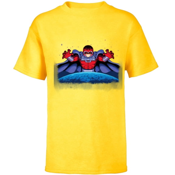 Marvel Studios X-Men ’97 Rise of Jubilee Arcade Game Magneto- Short Sleeve T-Shirt for Kids - Customized-Yellow