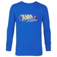 thumbnail image 1 of Marvel Studios X-Men ’97 Rise of Jubilee Arcade Title Screen- Long Sleeve T-Shirt for Men - Customized-Navy, 1 of 5