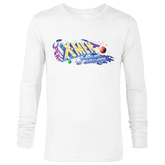 Marvel Studios X-Men ’97 Rise of Jubilee Arcade Title Screen- Long Sleeve T-Shirt for Men - Customized-White