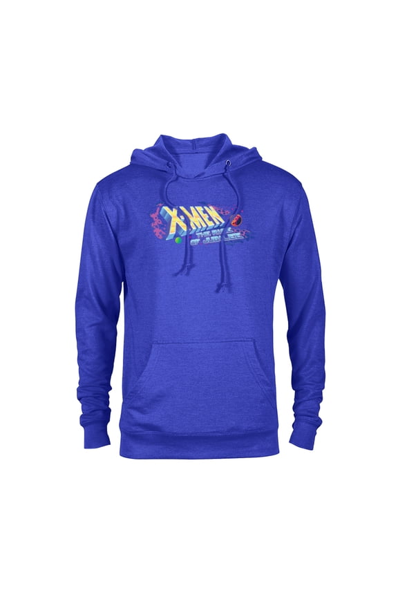 Studios X-Men ’97 Rise of Jubilee Arcade Title Screen- Pullover Hoodie for Adults - Customized-Royal