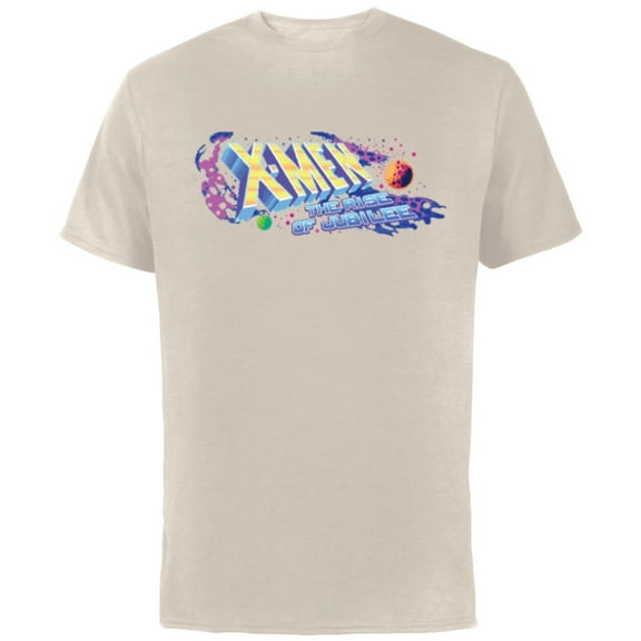 Marvel Studios X-Men ’97 Rise of Jubilee Arcade Title Screen- Short Sleeve Cotton T-Shirt for Adults - Customized-Natural