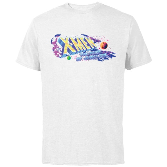 Marvel Studios X-Men ’97 Rise of Jubilee Arcade Title Screen- Short Sleeve Cotton T-Shirt for Adults - Customized-White