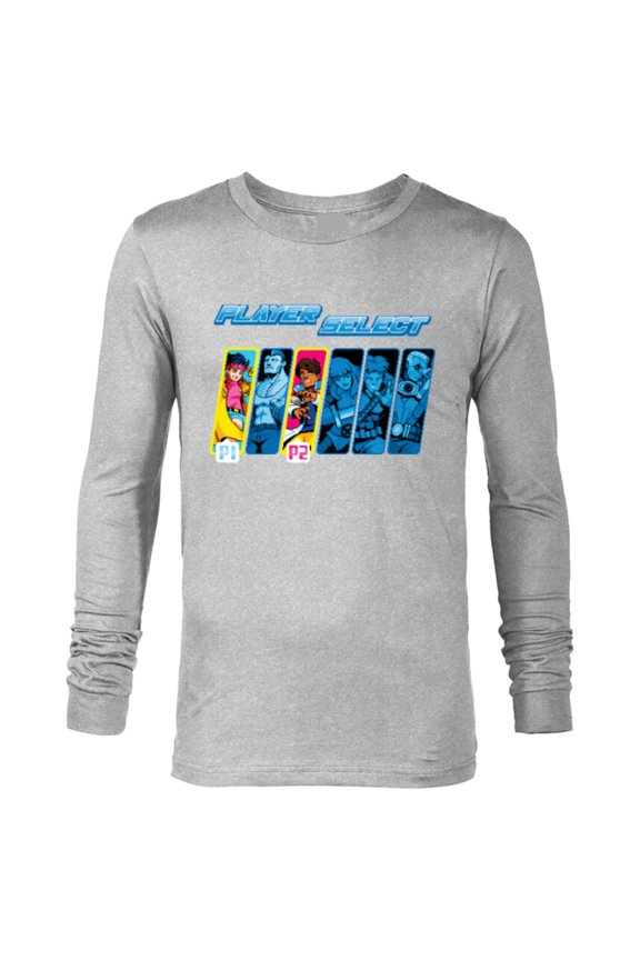 Studios X-Men ’97 Rise of Jubilee Player Select P1 P2- Long Sleeve T-Shirt for Men - Customized-Athletic Heather