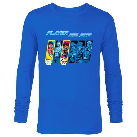 Marvel Studios X-Men ’97 Rise of Jubilee Player Select P1 P2- Long Sleeve T-Shirt for Men - Customized-Navy