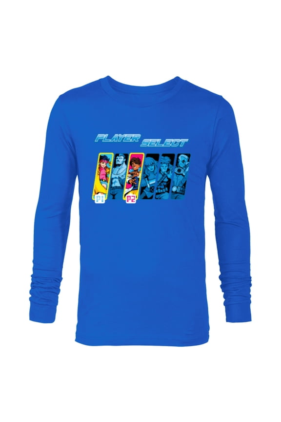 Studios X-Men ’97 Rise of Jubilee Player Select P1 P2- Long Sleeve T-Shirt for Men - Customized-Navy