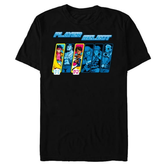 Marvel Studios X-Men ’97 Rise of Jubilee Player Select P1 P2- Short Sleeve Blended T-Shirt for Adults - Customized-Black