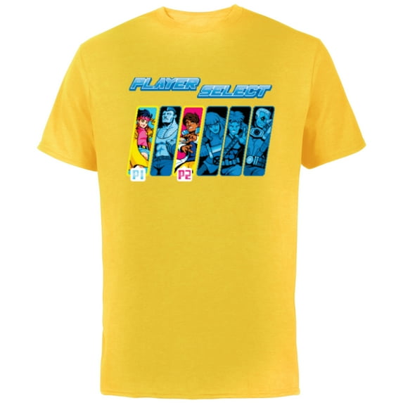 Marvel Studios X-Men ’97 Rise of Jubilee Player Select P1 P2- Short Sleeve Cotton T-Shirt for Adults - Customized-Yellow