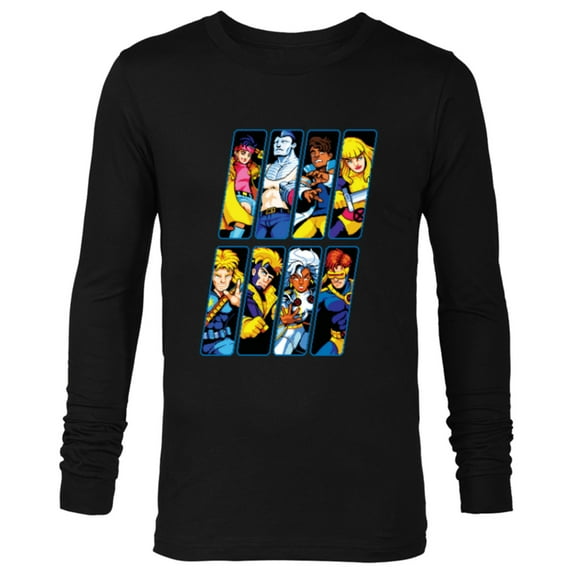 Marvel Studios X-Men ’97 Rise of Jubilee Retro Arcade Game- Long Sleeve T-Shirt for Men - Customized-Black