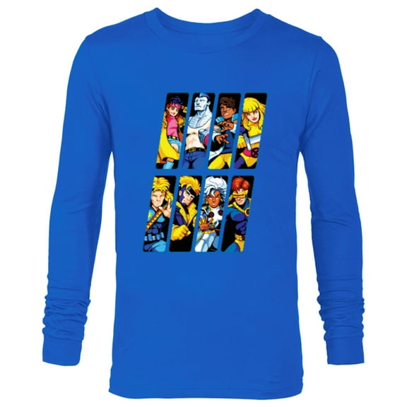 Marvel Studios X-Men ’97 Rise of Jubilee Retro Arcade Game- Long Sleeve T-Shirt for Men - Customized-Navy