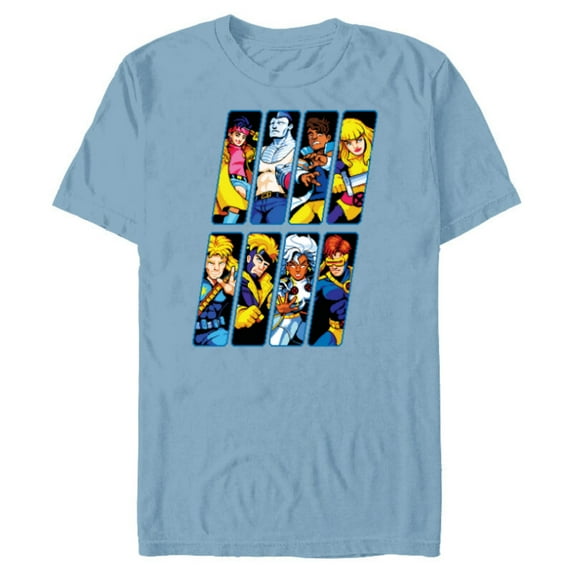 Marvel Studios X-Men ’97 Rise of Jubilee Retro Arcade Game- Short Sleeve Blended T-Shirt for Adults - Customized-Ocean Blue