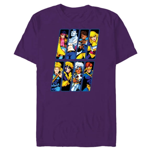 Marvel Studios X-Men ’97 Rise of Jubilee Retro Arcade Game- Short Sleeve Blended T-Shirt for Adults - Customized-Purple