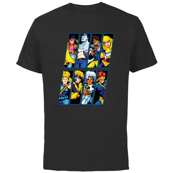Marvel Studios X-Men ’97 Rise of Jubilee Retro Arcade Game- Short Sleeve Cotton T-Shirt for Adults - Customized-Black