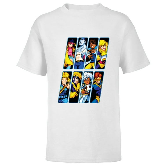Marvel Studios X-Men ’97 Rise of Jubilee Retro Arcade Game- Short Sleeve T-Shirt for Kids - Customized-White