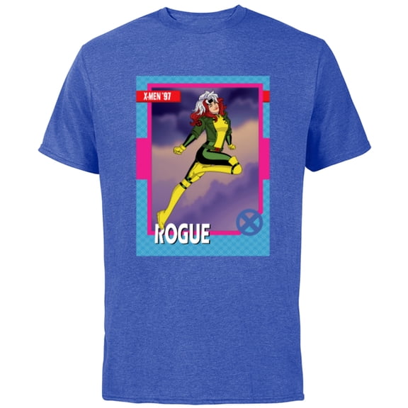 Marvel Studios X-Men ’97 Rogue Retro Trading Card- Short Sleeve Cotton T-Shirt for Adults - Customized-Royal Heather