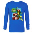 thumbnail image 1 of Marvel Studios X-Men ’97 Rogue Wink Logo & Action Panels- Long Sleeve T-Shirt for Men - Customized-Navy, 1 of 5
