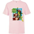 thumbnail image 1 of Marvel Studios X-Men ’97 Rogue Wink Logo & Action Panels- Short Sleeve T-Shirt for Kids - Customized-Soft Pink, 1 of 5