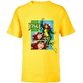 thumbnail image 1 of Marvel Studios X-Men ’97 Rogue Wink Logo & Action Panels- Short Sleeve T-Shirt for Kids - Customized-Yellow, 1 of 5