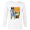 thumbnail image 1 of Marvel Studios X-Men ’97 Storm Lightning Logo Action Panels- Long Sleeve T-Shirt for Men - Customized-White, 1 of 5