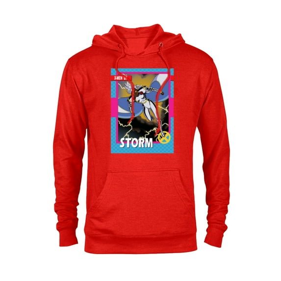 Marvel Studios X-Men ’97 Storm Retro Trading Card- Pullover Hoodie for Adults - Customized-Red