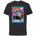 thumbnail image 1 of Marvel Studios X-Men ’97 Storm Retro Trading Card- Short Sleeve Cotton T-Shirt for Adults - Customized-Black, 1 of 5