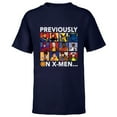 thumbnail image 1 of Marvel Studios X-Men ’97 Team Previously on X-Men - Short Sleeve T-Shirt for Kids - Customized-Navy, 1 of 5