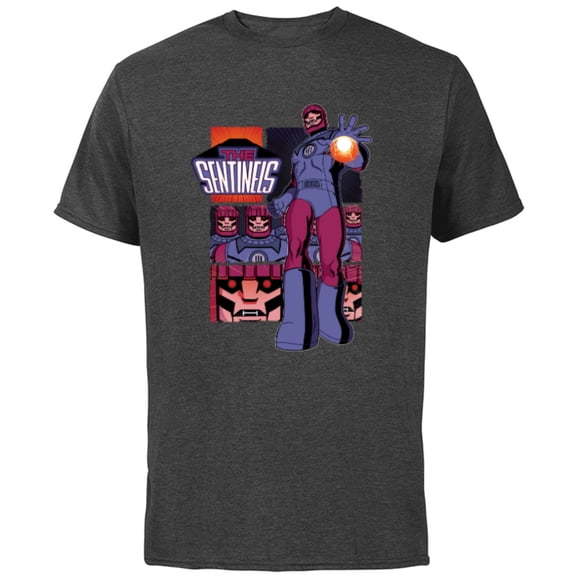 Marvel Studios X-Men ’97 The Sentinels Robot Super Villain- Short Sleeve Cotton T-Shirt for Adults - Customized-Charcoal