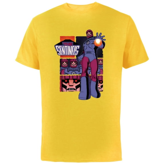 Marvel Studios X-Men ’97 The Sentinels Robot Super Villain- Short Sleeve Cotton T-Shirt for Adults - Customized-Yellow