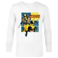 thumbnail image 1 of Marvel Studios X-Men ’97 Wolverine Claws Logo Action Panels- Long Sleeve T-Shirt for Men - Customized-White, 1 of 5