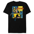 thumbnail image 1 of Marvel Studios X-Men ’97 Wolverine Claws Logo Action Panels- Short Sleeve Blended T-Shirt for Adults - Customized-Black, 1 of 5