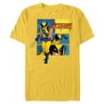 thumbnail image 1 of Marvel Studios X-Men ’97 Wolverine Claws Logo Action Panels- Short Sleeve Blended T-Shirt for Adults - Customized-Yellow, 1 of 5