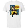 thumbnail image 1 of Marvel Studios X-Men ’97 Wolverine Claws Logo Action Panels- Short Sleeve Cotton T-Shirt for Adults - Customized-White, 1 of 5