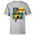 thumbnail image 1 of Marvel Studios X-Men ’97 Wolverine Claws Logo Action Panels- Short Sleeve T-Shirt for Kids - Customized-Athletic Heather, 1 of 5