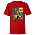 thumbnail image 1 of Marvel Studios X-Men ’97 Wolverine Claws Logo Action Panels- Short Sleeve T-Shirt for Kids - Customized-Red, 1 of 5